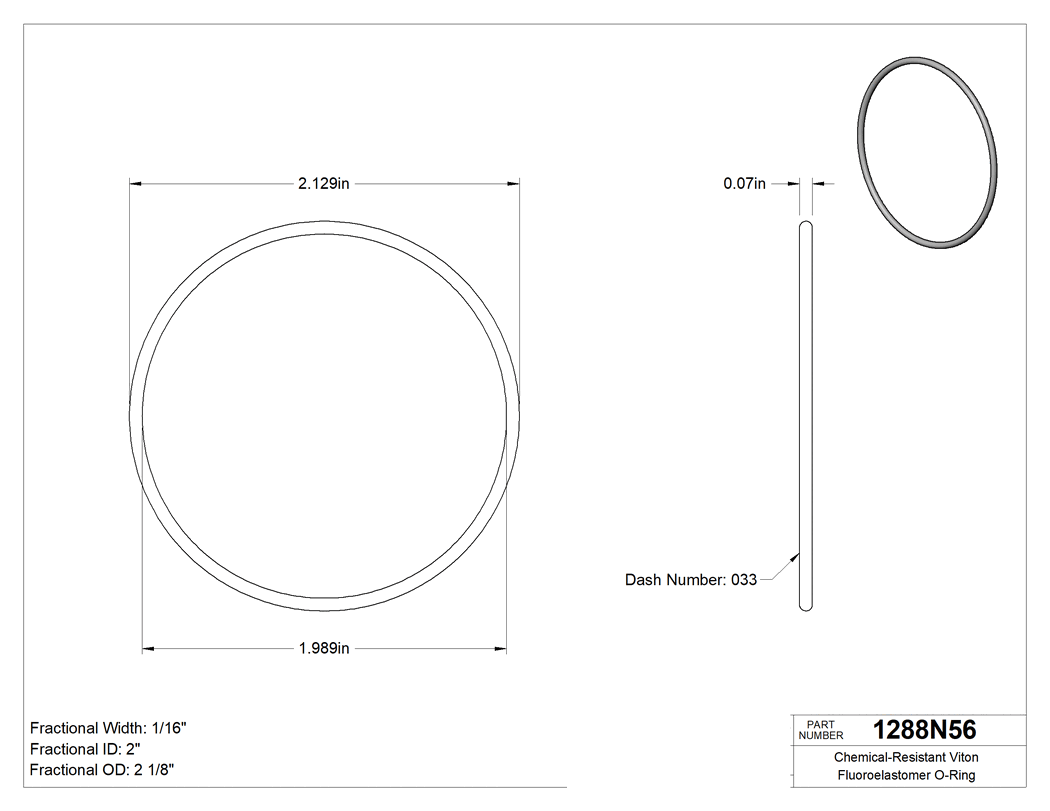 Technical drawing - 1288N56